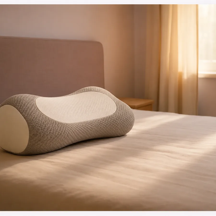 HuskRest cylindrical buckwheat pillow, product photo